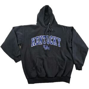 Kentucky Wildcats Embroidered Spell Out Hooded Pullover Sweatshirt Men Sz M NCAA